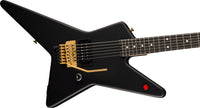 EVH Limited Edition Star EB Guitarra Eléctrica Stealth Black with Gold Hardware 3