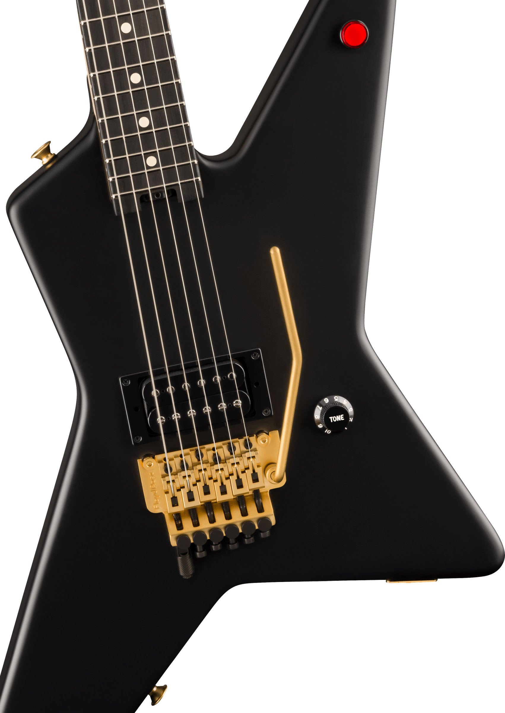 EVH Limited Edition Star EB Guitarra Eléctrica Stealth Black with Gold Hardware 4