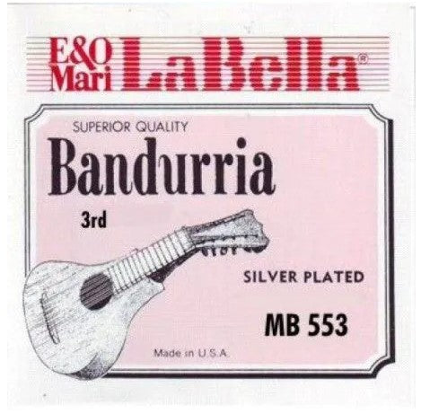 La Bella MB553 Cuerda 3 Doble Bandurria 1