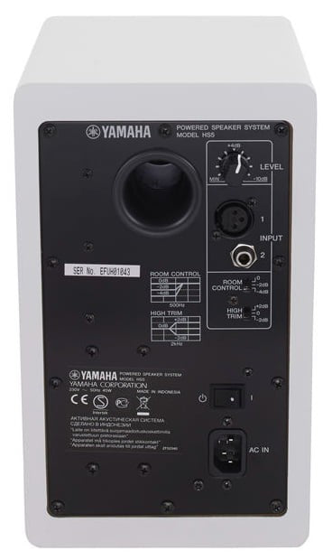 Yamaha HS5W Blanco Monitor Estudio Biamplificado. Unidad 4