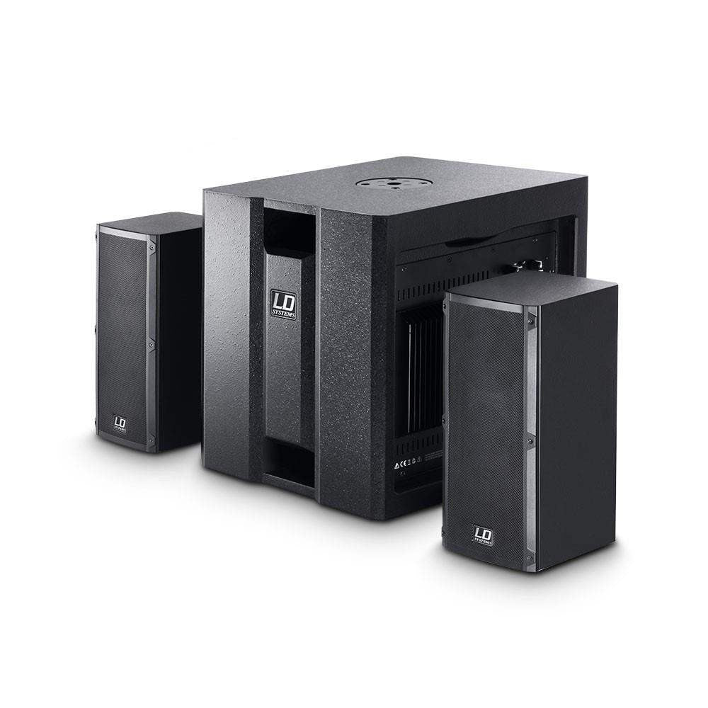 LD Systems DAVE 8 Roadie Sistema PA Activo Portátil con Mezclador 3 Canales 2