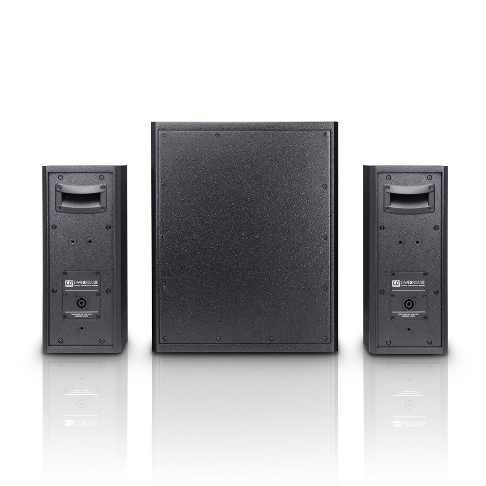 LD Systems DAVE 8 Roadie Sistema PA Activo Portátil con Mezclador 3 Canales 4