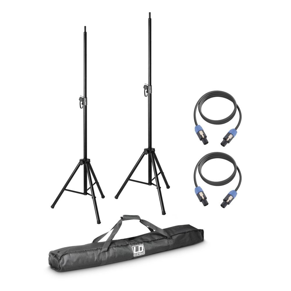 LD Systems DAVE 8 SET2 2 Soportes con Funda + 2 Cables para Sistemas DAVE8 1