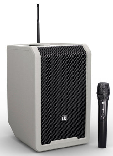 LD Systems ANNY8 HHD B5 G Altavoz PA Bluetooth con Micrófono Inalámbrico Urban Grey 1