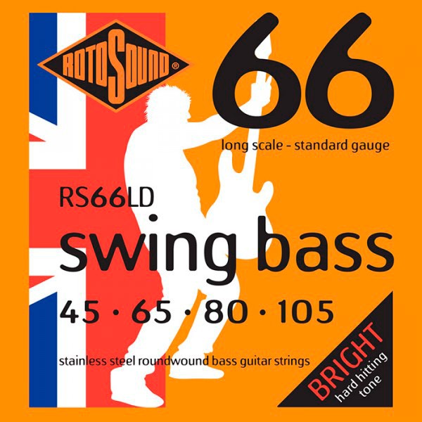 Rotosound RS66LD Swingbass Juego Cuerdas Bajo 045-105 1