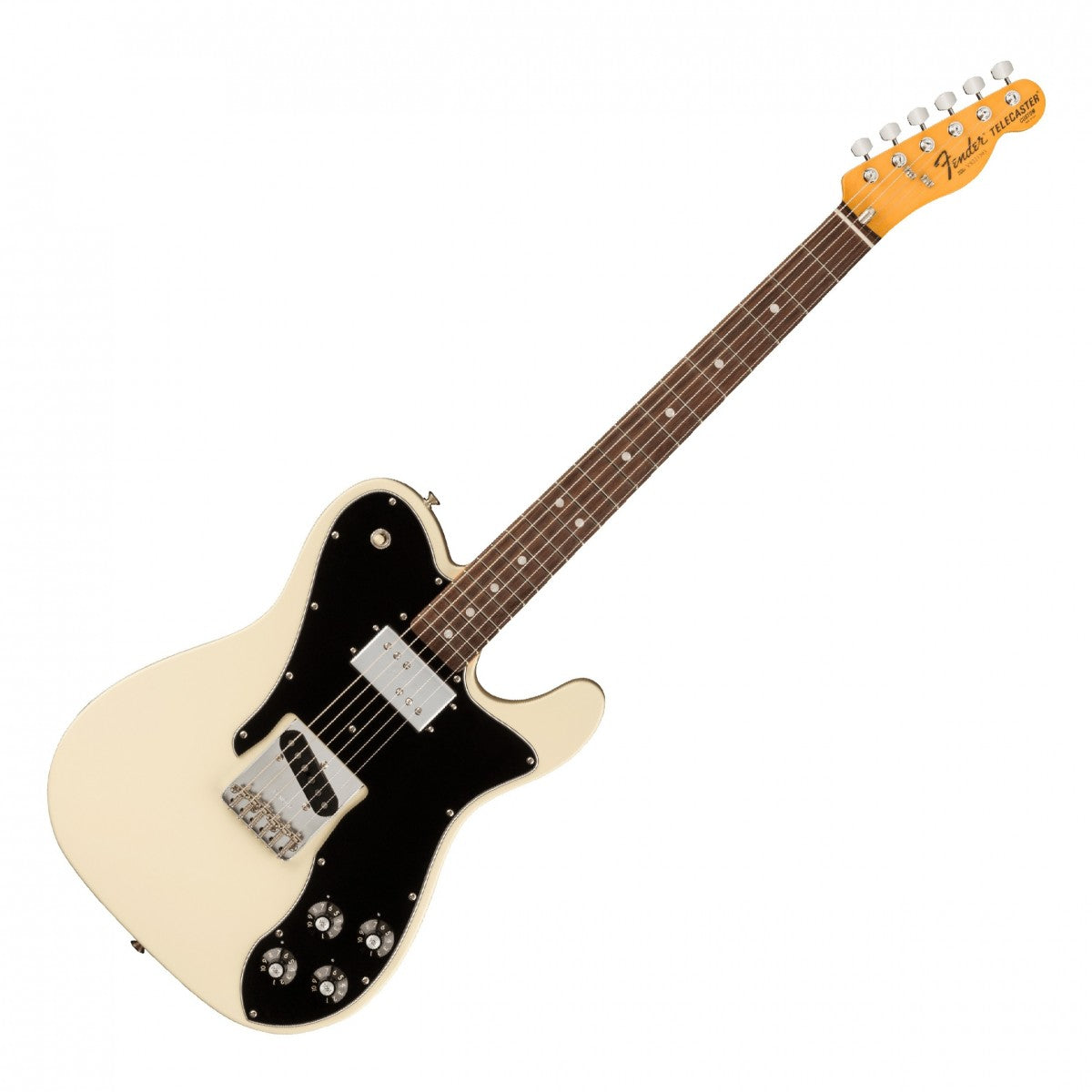 Fender American Vintage II 1977 Telecaster Custom RW Guitarra Eléctrica Olympic White 6