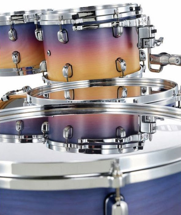 Tama WBS52RZS SAF Starclassic Walnut Birch Batería Acústica Satin Purple Atmosphere Fade 7