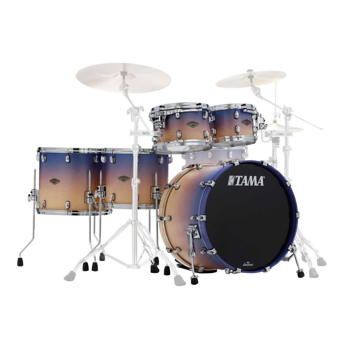 Tama WBS52RZS SAF Starclassic Walnut Birch Batería Acústica Satin Purple Atmosphere Fade 14