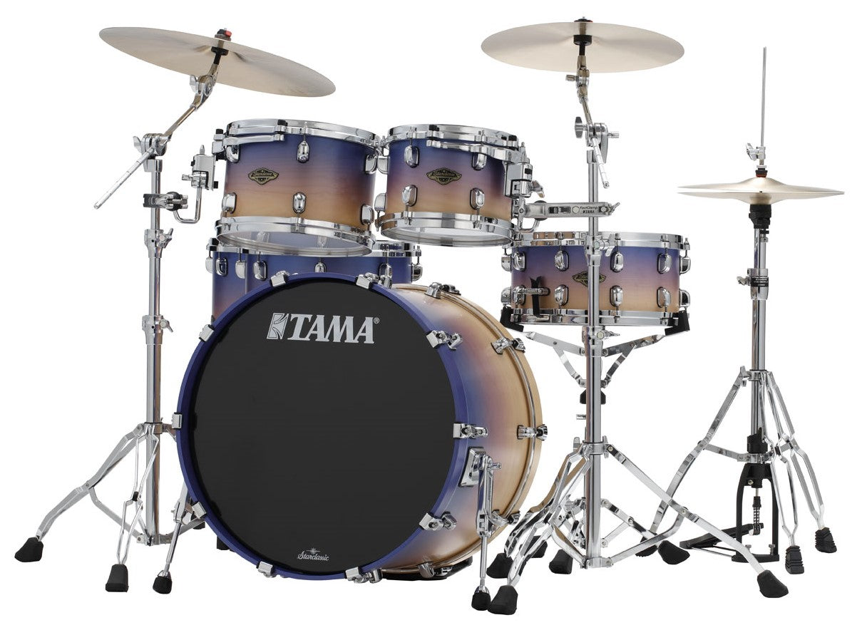 Tama WBS52RZS SAF Starclassic Walnut Birch Batería Acústica Satin Purple Atmosphere Fade 17