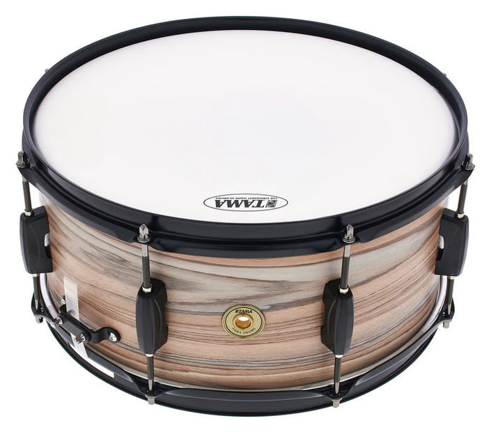 Tama WP1465BK NZW Woodworks Caja Batería 14X6.5 Natural Zebrawood Wrap 1