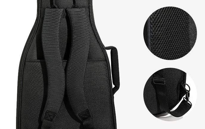 Real Mission FRMCBK Funda para Guitarra Española Negra 3