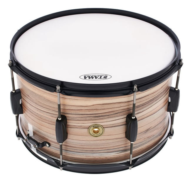 Tama WP148BK NZW Woodworks Caja Batería 14X8 Natural Zebrawood Wrap 1