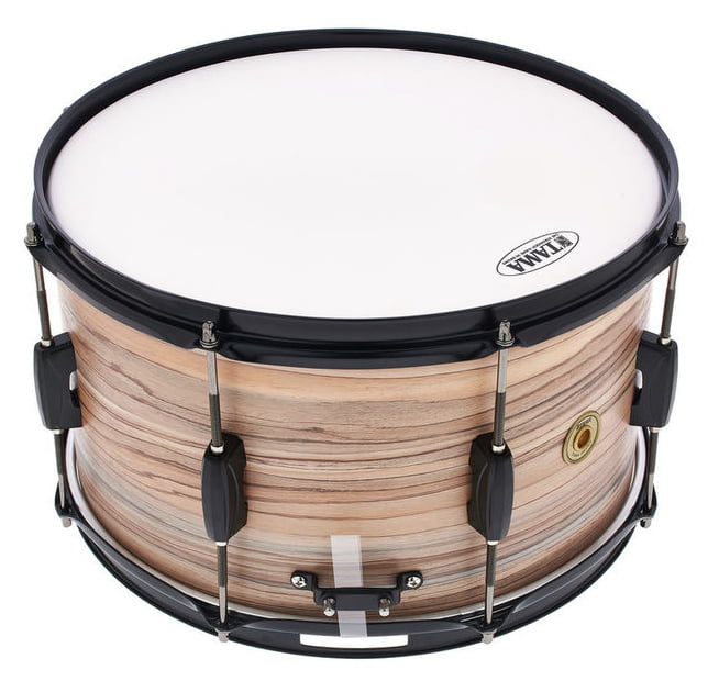 Tama WP148BK NZW Woodworks Caja Batería 14X8 Natural Zebrawood Wrap 3