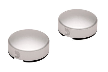 Daddario FST02S Pack 2 Tapas para Pulsadores Pedal Plateadas 1