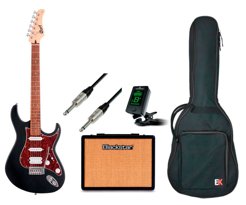 Cort -Pack- Principiante Guitarra Eléctrica Cort G110 OPBK + Amplificador y Accesorios 1