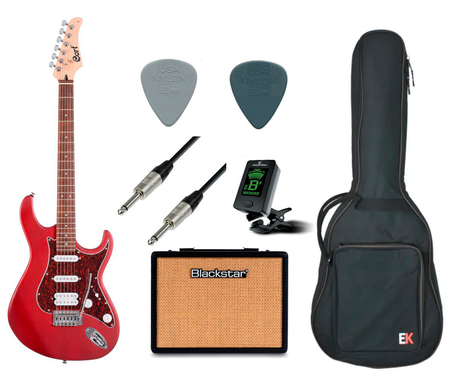 Cort -Pack- Principiante Guitarra Eléctrica Cort G100 OPBC + Amplificador y Accesorios 1