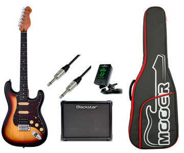 Mooer -Pack- MSC10 PRO SB Guitarra Eléctrica + Amplificador y Accesorios 1