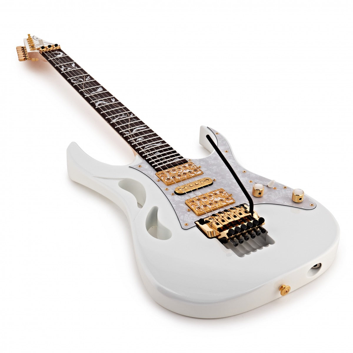 Ibanez PIA3761 SLW Steve Vai Prestige Guitarra Eléctrica Stallion White 6