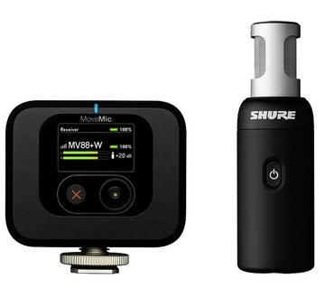 Shure Movemic 88+ Plus Kit Micrófono Inalámbrico con Receptor para Grabar Video 1