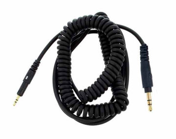 Audio Technica 387301610 Cable Rizado 1.2 Metros para Auriculares M40X y M50X Negro 1