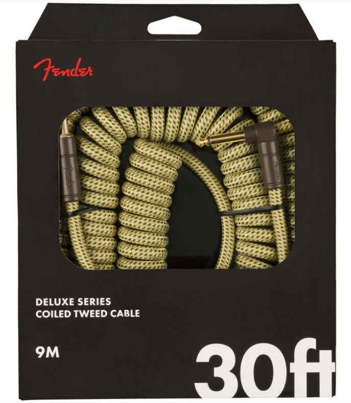 Fender 0990823050 Deluxe Series Cable Instrumento Rizado 9 Metros Tweed 4