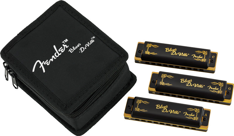 Fender 0990702021 Blues Deville Pack 3 Armónicas con Estuche 1