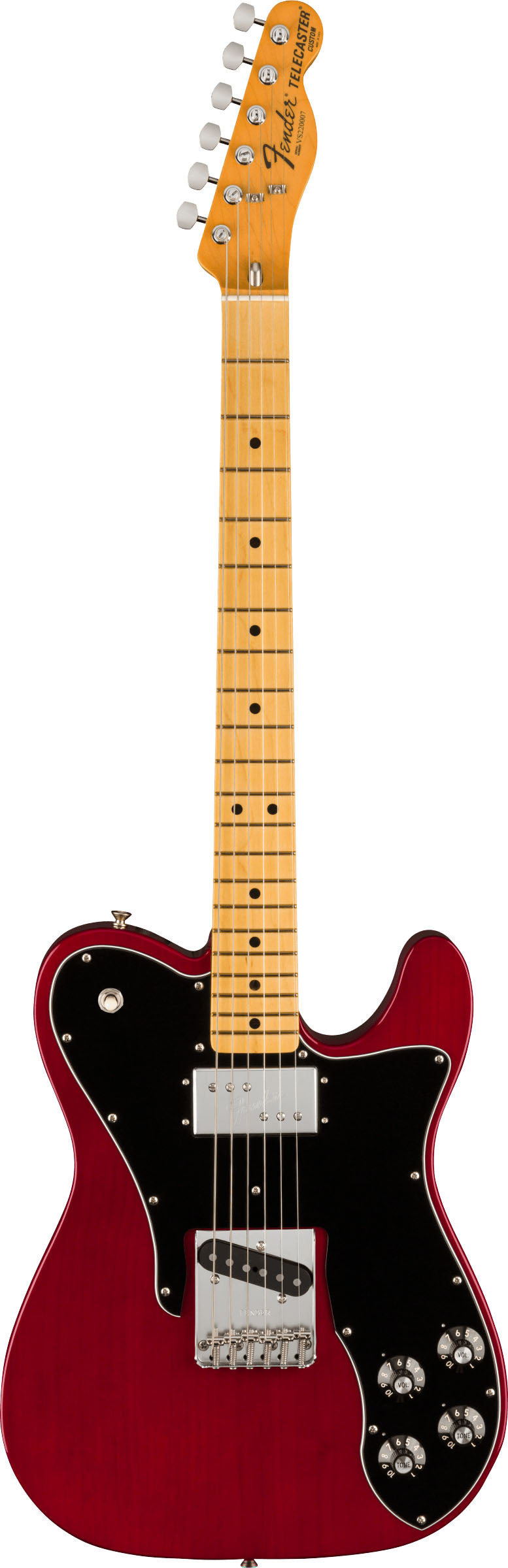 Fender American Vintage II 1977 Telecaster Custom MN Guitarra Eléctrica Wine 1