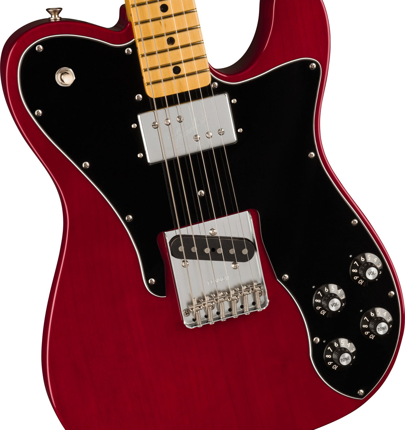 Fender American Vintage II 1977 Telecaster Custom MN Guitarra Eléctrica Wine 3