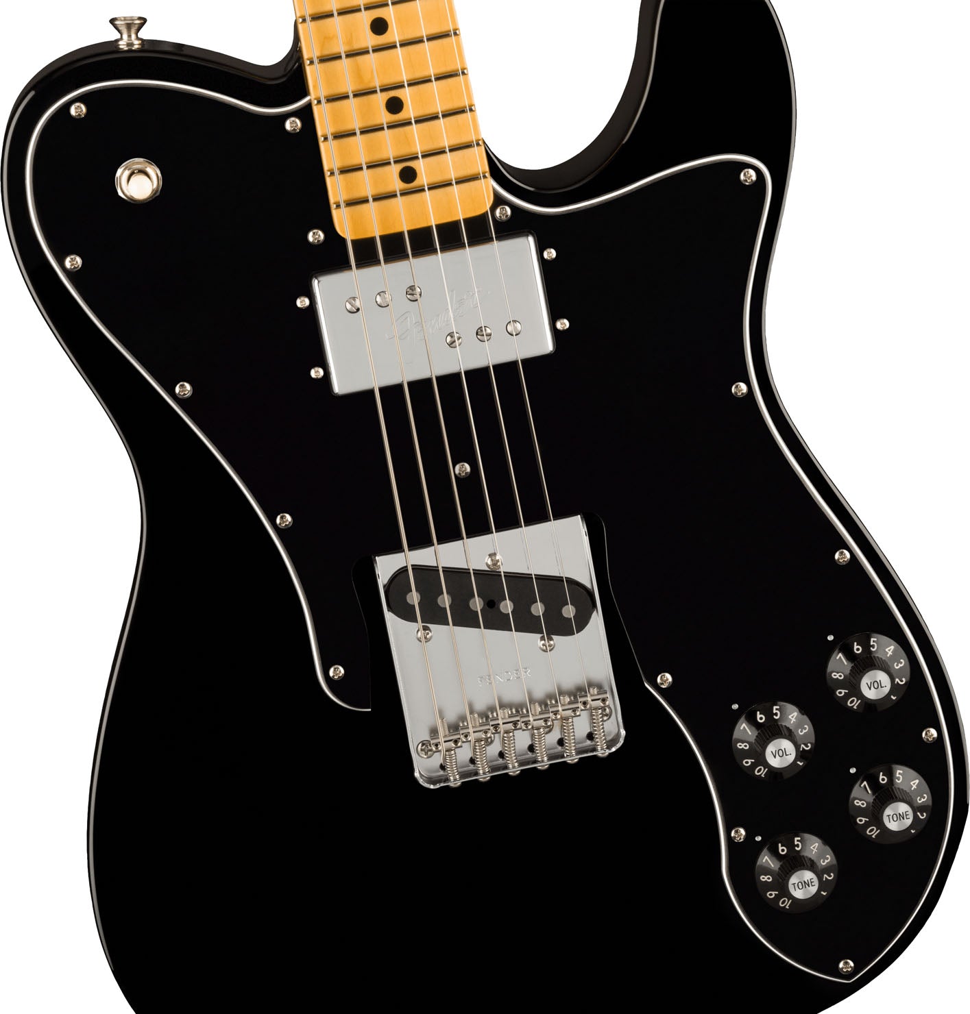 Fender American Vintage II 1977 Telecaster Custom MN Guitarra Eléctrica Negra 3