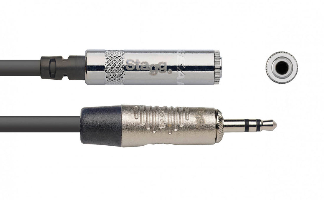 Auvisa NAC3MPSMJSR Cable Minijack Hembra Minijack Macho Estéreo 3 metros 1