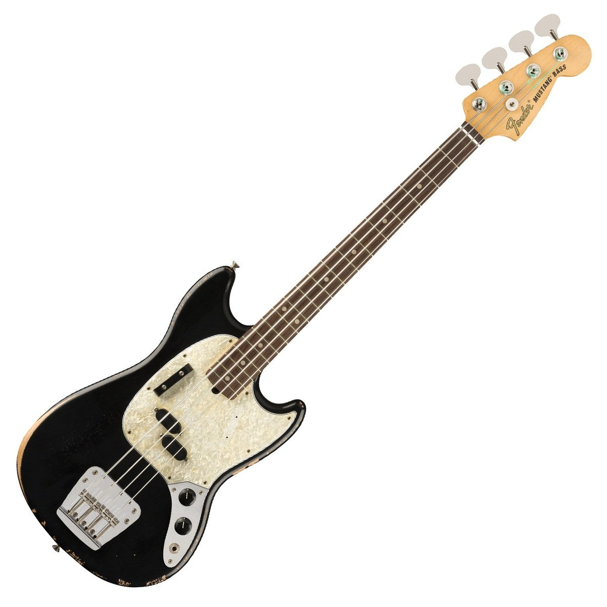 Fender Jmj Road Worn Mustang Bass RW Bajo Eléctrico Negro 24