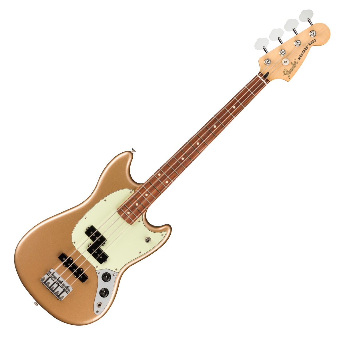 Fender Player Mustang Bass PJ PF Bajo Eléctrico Firemist Gold 7