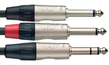Auvisa NYC1 PS2PR Cable Jack Estéreo 2 x Jack 1 metro 1