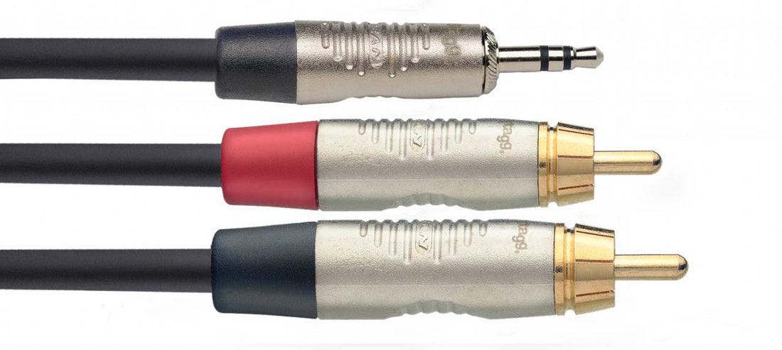 Auvisa NYC10 MPS2CMR Cable Minijack Estéreo 2 x RCA 10 metros 1