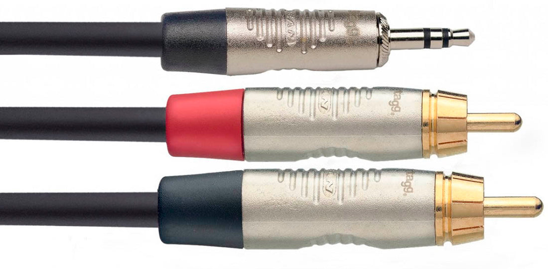 Auvisa NYC6 MPS2CMR Cable Minijack Estéreo 2 x RCA 6 metros 1
