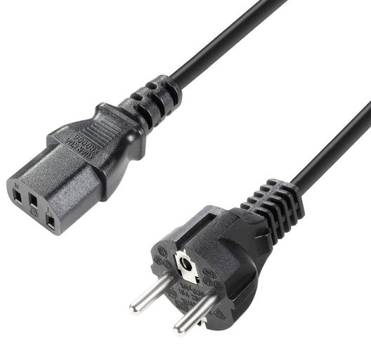 Adam Hall K3PKD0100 Cable Corriente IEC CEE 7 7 C13 1 Metro 1