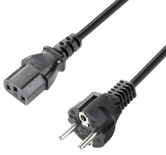 Adam Hall K3PKD0300 Cable Corriente IEC CEE 7 7 C13 3 Metros 1
