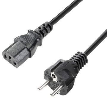 Adam Hall K3PKD0300 Cable Corriente IEC CEE 7 7 C13 3 Metros 1