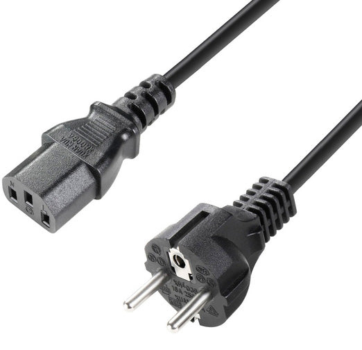 Adam Hall K4PKD0200 Cable Corriente IEC CEE 7 7 C13 2 Metros 1