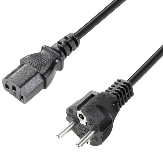 Adam Hall K4PKD0300 Cable Corriente IEC CEE 7 7 C13 3 Metros 1
