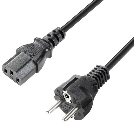 Adam Hall K4PKD0500 Cable Corriente IEC CEE 7 7 C13 5 Metros 1