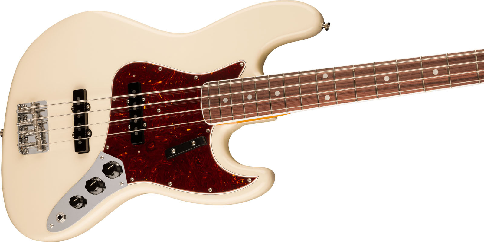 Fender American Vintage II 1966 Jazz Bass RW Bajo Eléctrico Olympic White 3