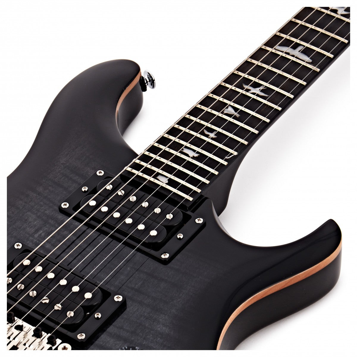 PRS SE Custom Floyd 24 CHB Guitarra Eléctrica Charcoal Burst 10