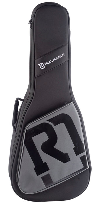 Real Mission FRMADGR Funda para Guitarra Acústica Gris Oscuro 1