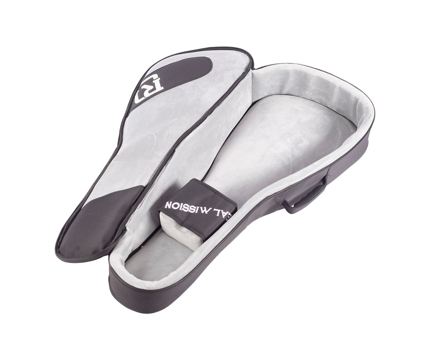 Real Mission FRMCDGR Funda para Guitarra Española Gris Oscuro 3