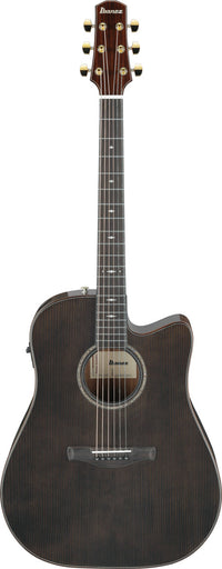 Ibanez AAD361CE TKR Guitarra Electroacústica Dreadnought Transparent Black 1