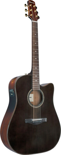 Ibanez AAD361CE TKR Guitarra Electroacústica Dreadnought Transparent Black 2