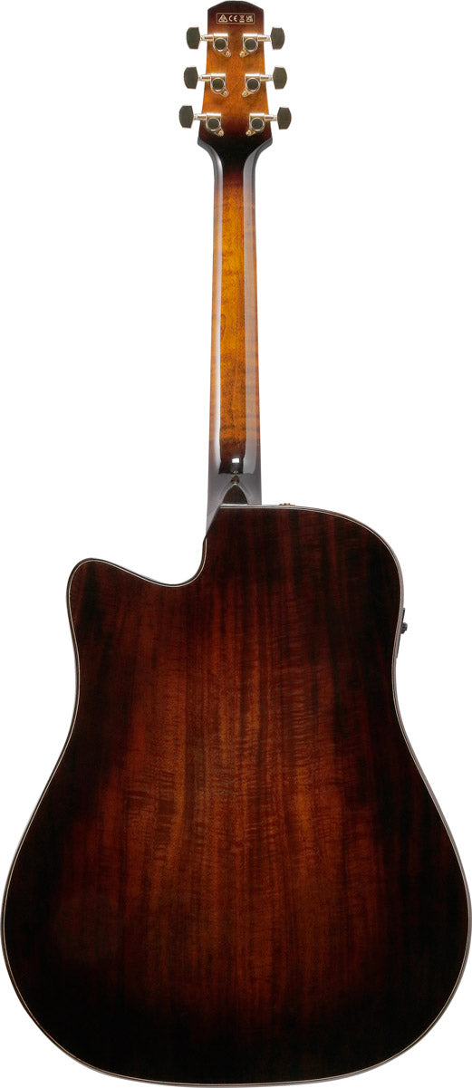 Ibanez AAD361CE TKR Guitarra Electroacústica Dreadnought Transparent Black 3