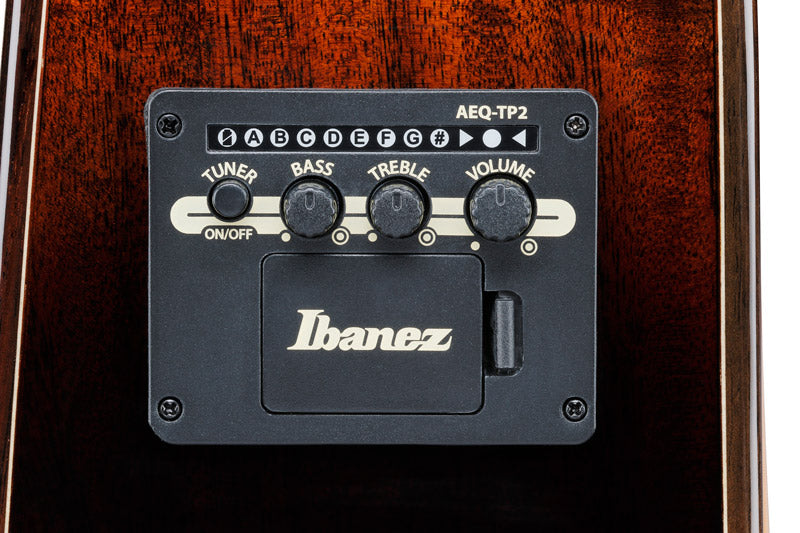 Ibanez AAD361CE TKR Guitarra Electroacústica Dreadnought Transparent Black 6