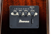 Ibanez AAD361CE TKR Guitarra Electroacústica Dreadnought Transparent Black 6